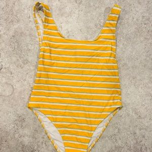 Striped One Piece Swimsuit
